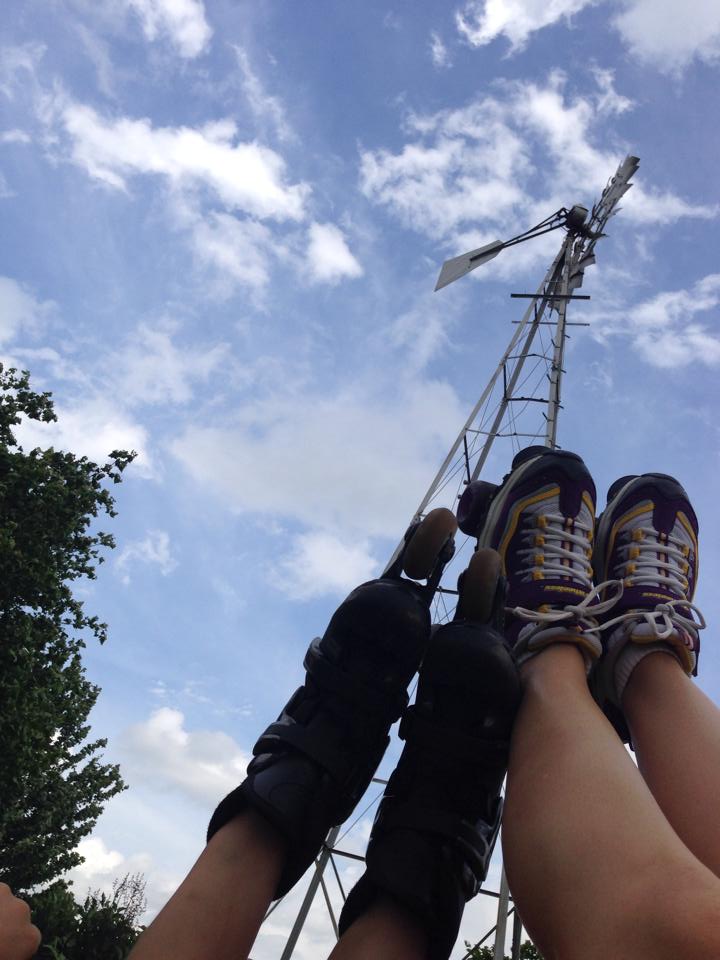 Skating With Windmill - Allison Angela